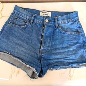 Reformation denim cutoff shorts